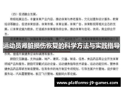 运动员肾脏损伤恢复的科学方法与实践指导